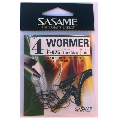 Hameçons SASAME Wormer F875 (15 pièces)