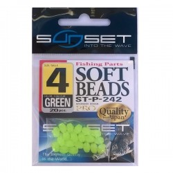  Perles molles SUNSET SoftBeads ST-P-242 (vert phospho)
