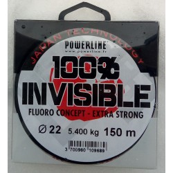 Fluoro 100% INVISIBLE Powerline (150m)