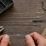 Bas de ligne fluorocarbone nylon acier pour pêche