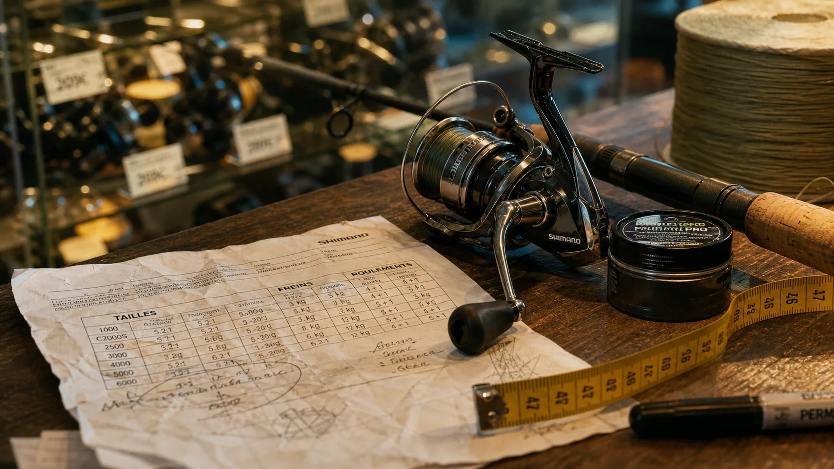 Moulinet Shimano pour spinning, casting et surfcasting