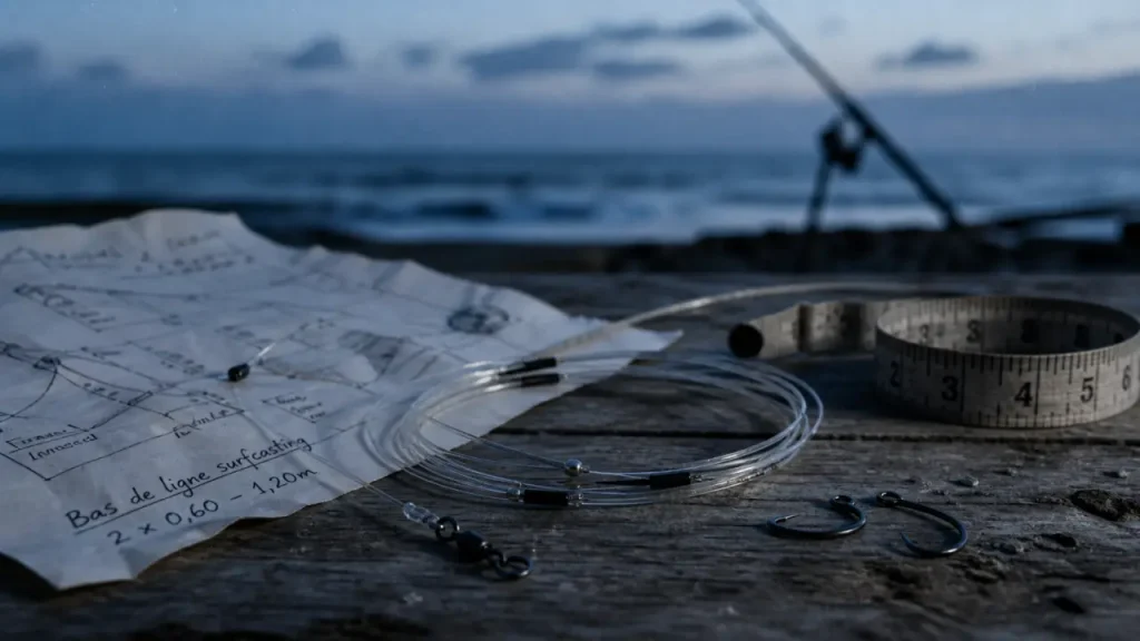 Bas de ligne surfcasting : le diamètre et la longueur qui limitent la casse