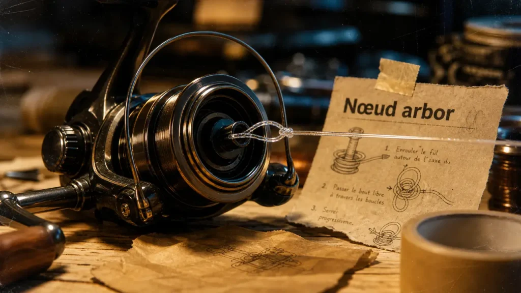 Nœud sur moulinet : l’Arbor Knot et les 3 tours qui bloquent la ligne
