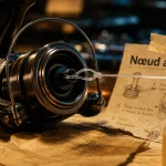 Noeud sur moulinet arbor knot en serrage sur bobine ouverte