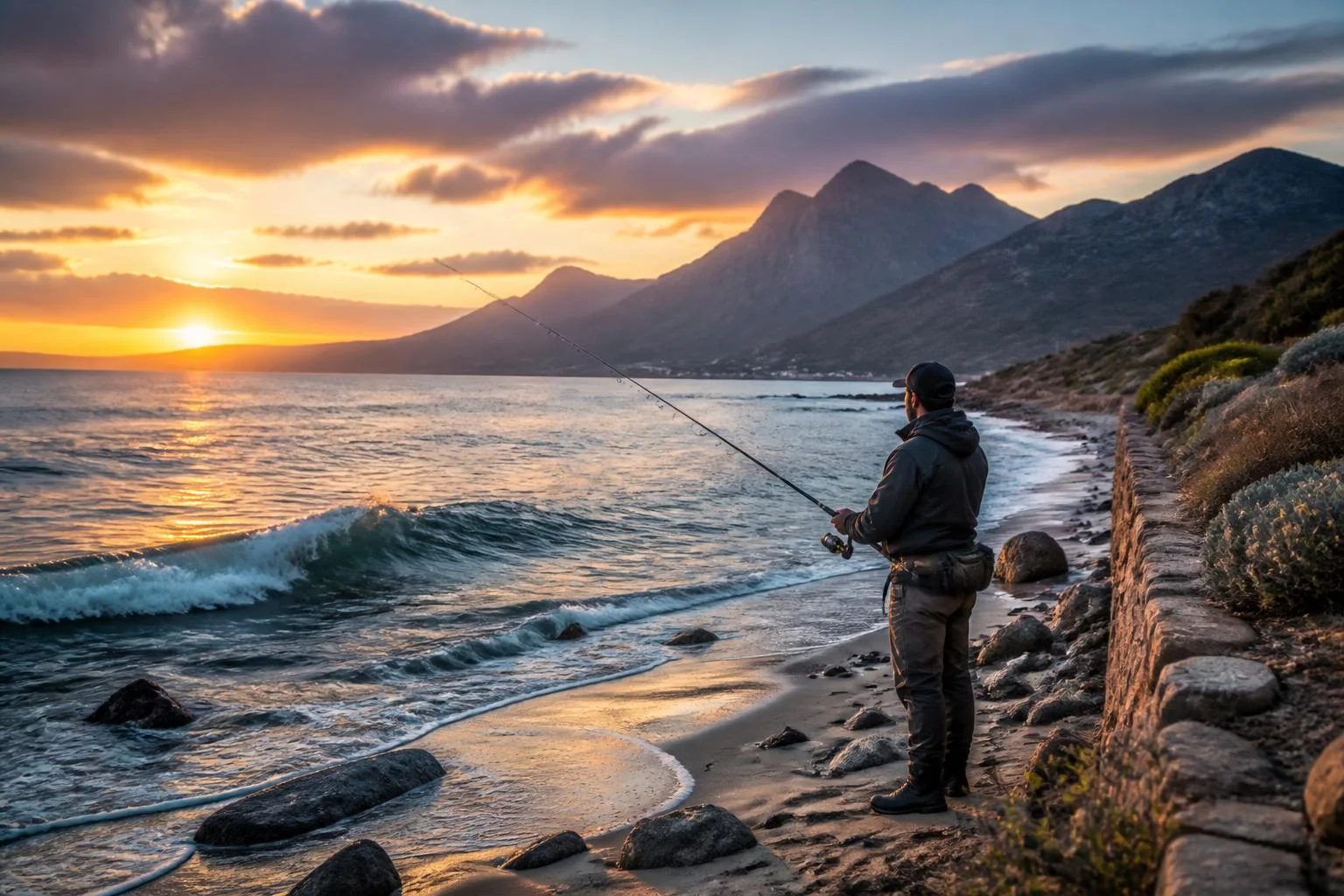 Surfcasting en Corse : postes, matériel et erreurs