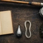 Peche a la dandine : montage simple pour perches au fond, plomb et ver de terre