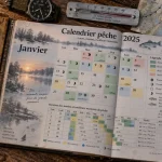 Calendrier pêche 2025 : meilleurs créneaux et météo