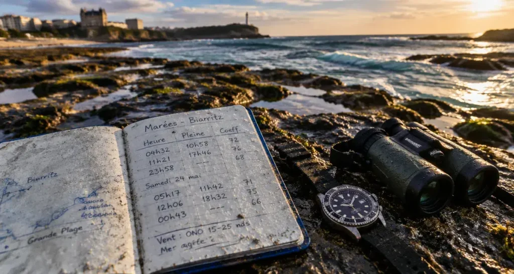 Horaires des marées à Biarritz : anticipez chaque sortie sur le littoral