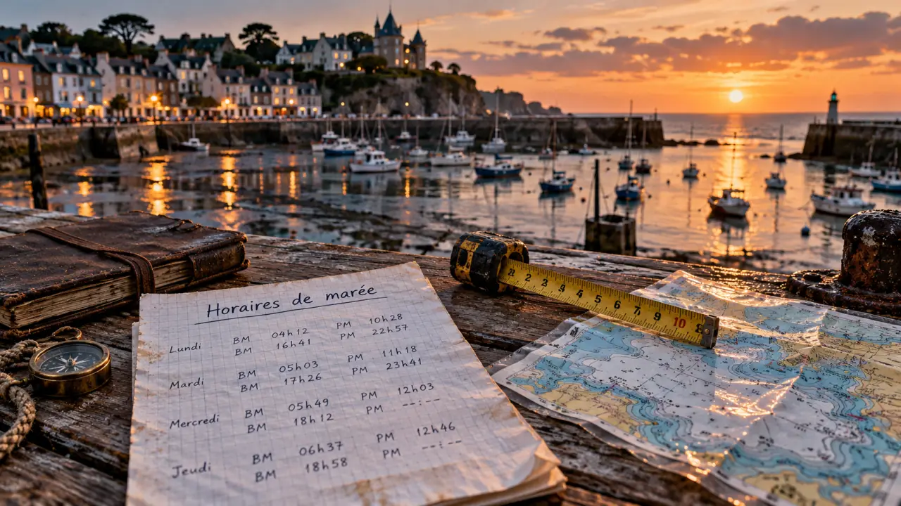 Horaires des marées Pornic : basse mer et retour